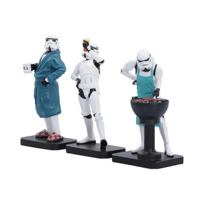 NEMESIS NOW - STAR WARS STORMTROOPER LIVING WEEKEND FIGURINE SET (3X) MINI FIGURA 10.5 cm