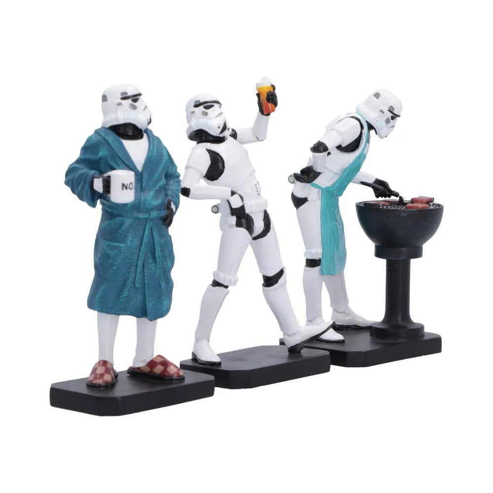 NEMESIS NOW - STAR WARS STORMTROOPER LIVING WEEKEND FIGURINE SET (3X) MINI FIGURA 10.5 cm