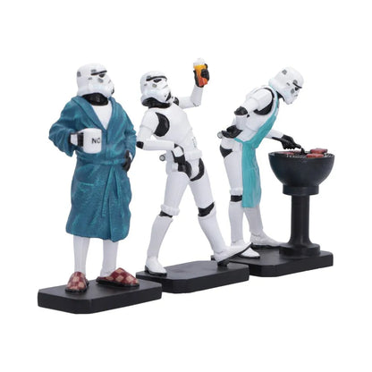 NEMESIS NOW - STAR WARS STORMTROOPER LIVING WEEKEND FIGURINE SET (3X) MINI FIGURA 10.5 cm