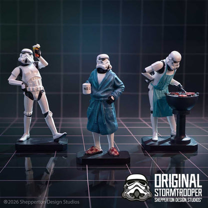 NEMESIS NOW - STAR WARS STORMTROOPER LIVING WEEKEND FIGURINE SET (3X) MINI FIGURA 10.5 cm
