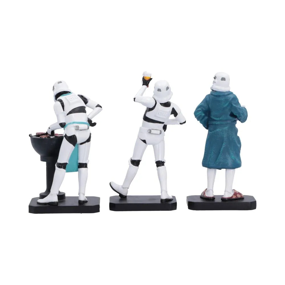 NEMESIS NOW - STAR WARS STORMTROOPER LIVING WEEKEND FIGURINE SET (3X) MINI FIGURA 10.5 cm