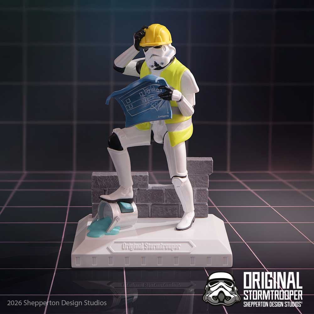 NEMESIS NOW - STAR WARS STORMTROOPER HIT BRICK WALL FIGURA 17.5 cm
