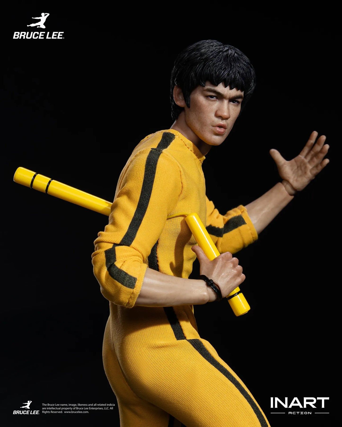 INART - BRUCE LEE BRUCE LEE (YELLOW JUMPSUIT) COLLECTIBLE 1/12 ACTION FIGURE 15.5 cm