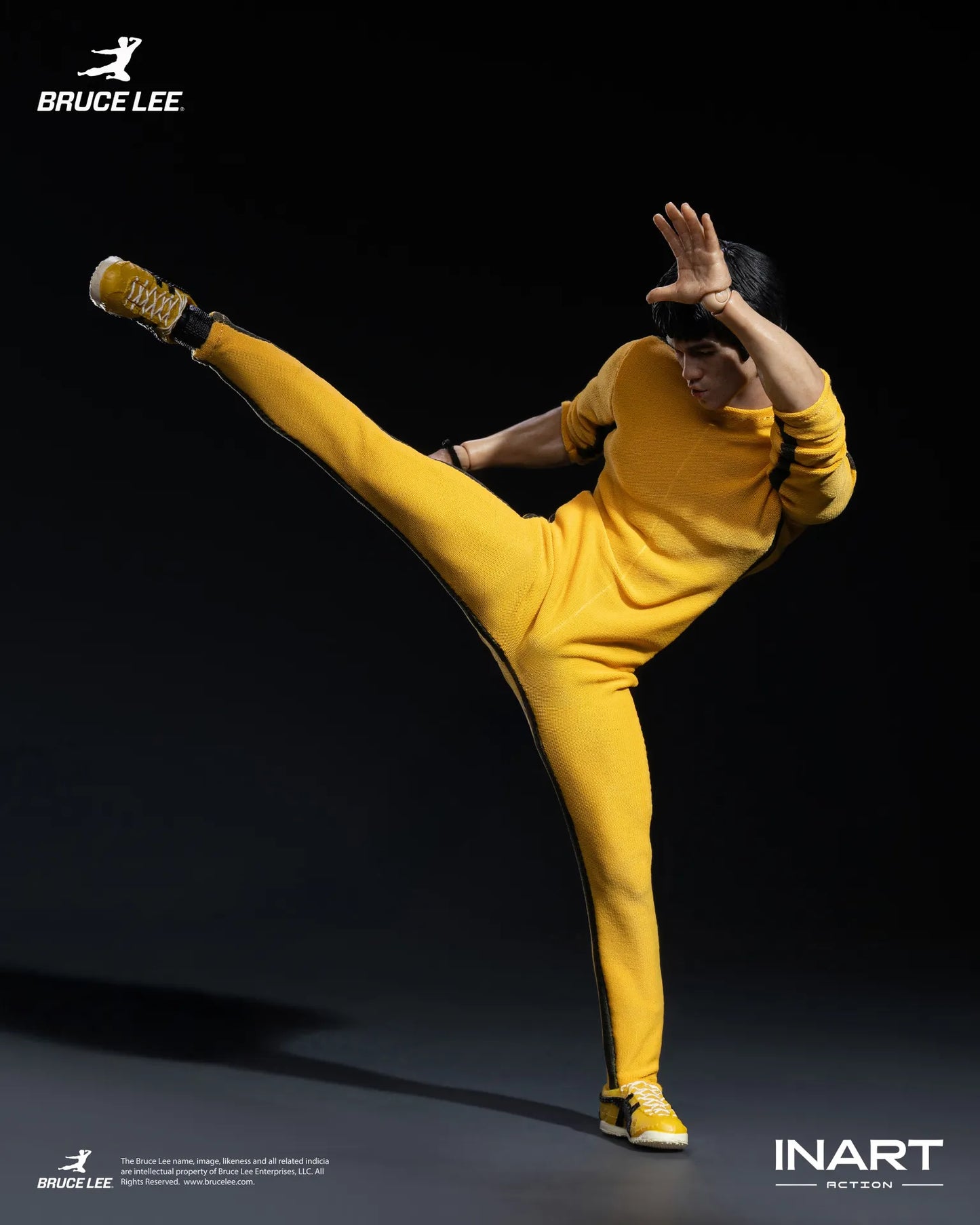 INART - BRUCE LEE BRUCE LEE (YELLOW JUMPSUIT) COLLECTIBLE 1/12 ACTION FIGURE 15.5 cm