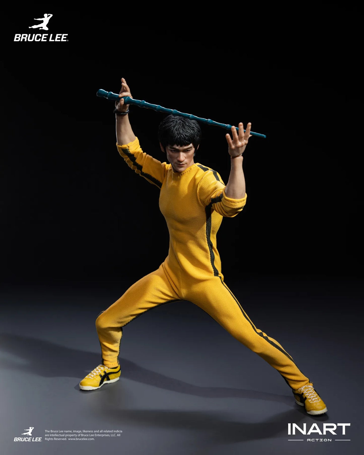 INART - BRUCE LEE BRUCE LEE (YELLOW JUMPSUIT) COLLECTIBLE 1/12 ACTION FIGURE 15.5 cm