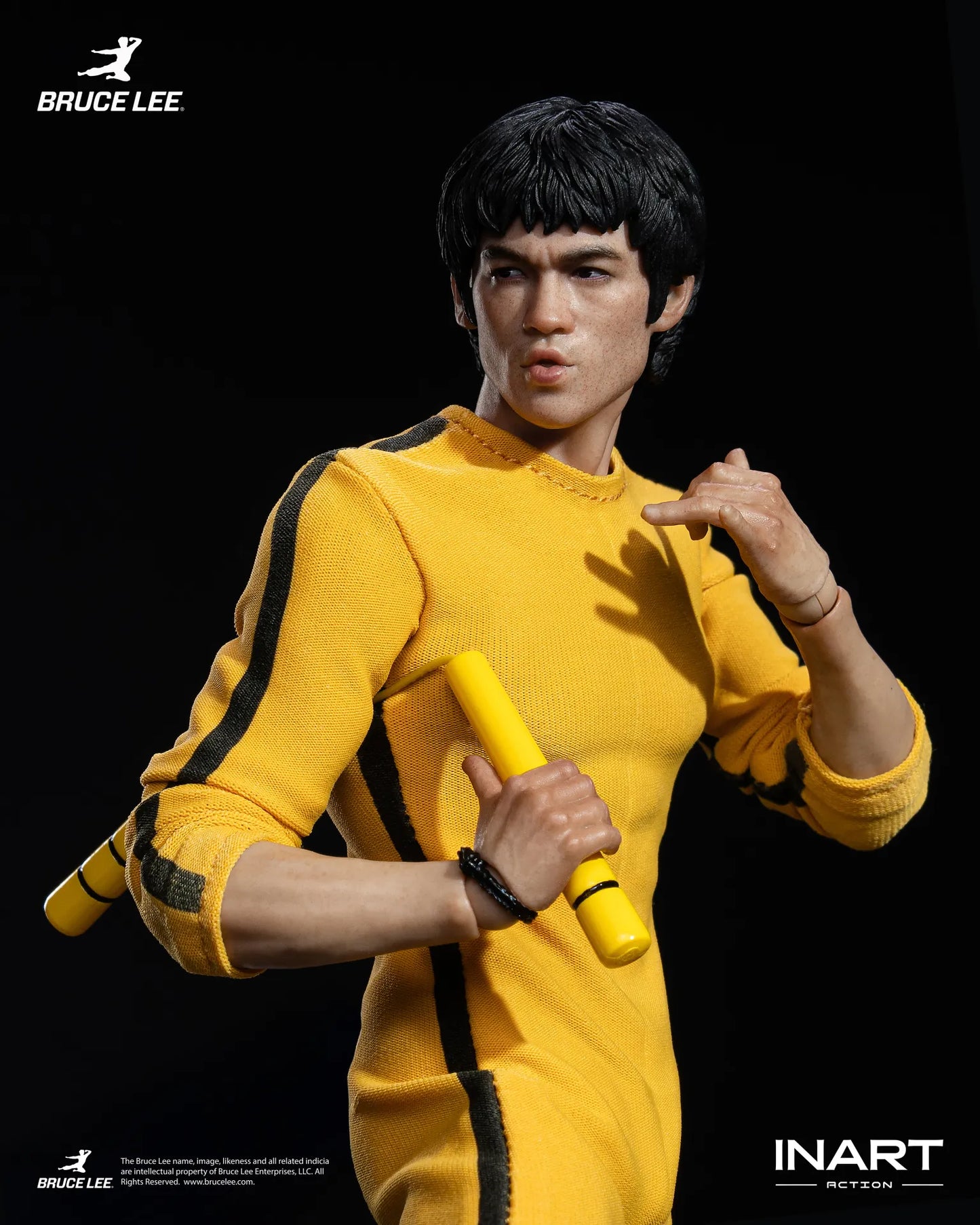 INART - BRUCE LEE BRUCE LEE (YELLOW JUMPSUIT) COLLECTIBLE 1/12 ACTION FIGURE 15.5 cm
