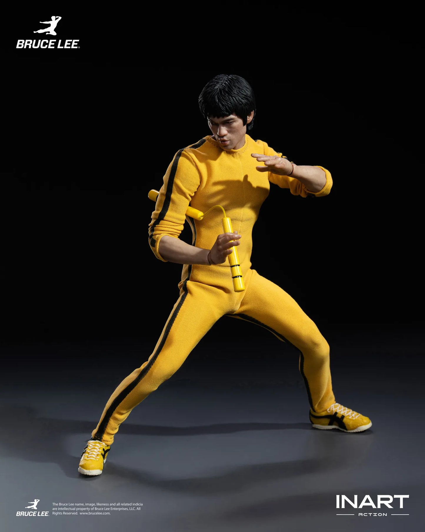 INART - BRUCE LEE BRUCE LEE (YELLOW JUMPSUIT) COLLECTIBLE 1/12 ACTION FIGURE 15.5 cm