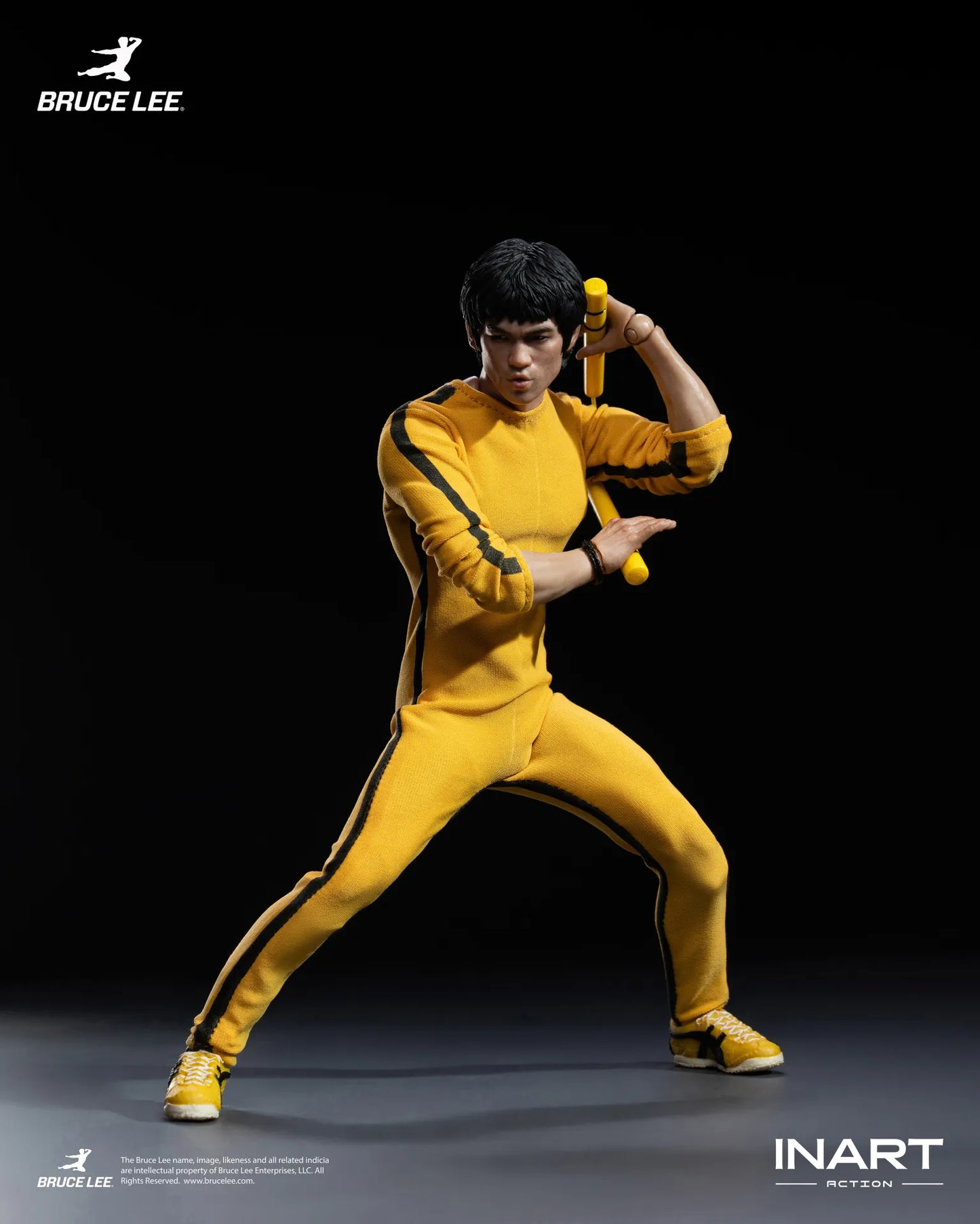 INART - BRUCE LEE BRUCE LEE (YELLOW JUMPSUIT) COLLECTIBLE 1/12 ACTION FIGURE 15.5 cm