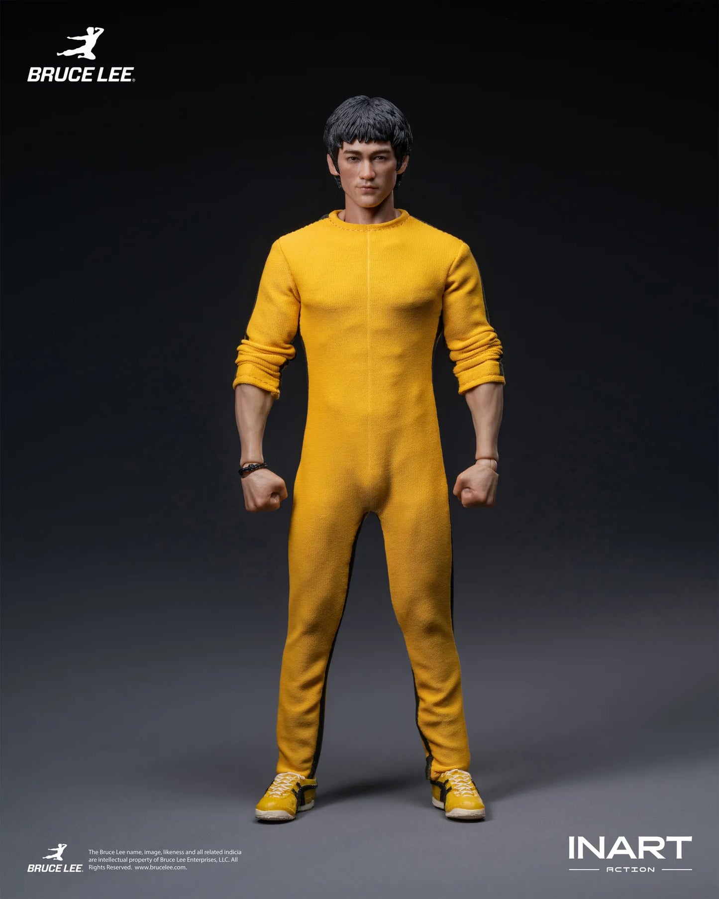 INART - BRUCE LEE BRUCE LEE (YELLOW JUMPSUIT) COLLECTIBLE 1/12 ACTION FIGURE 15.5 cm