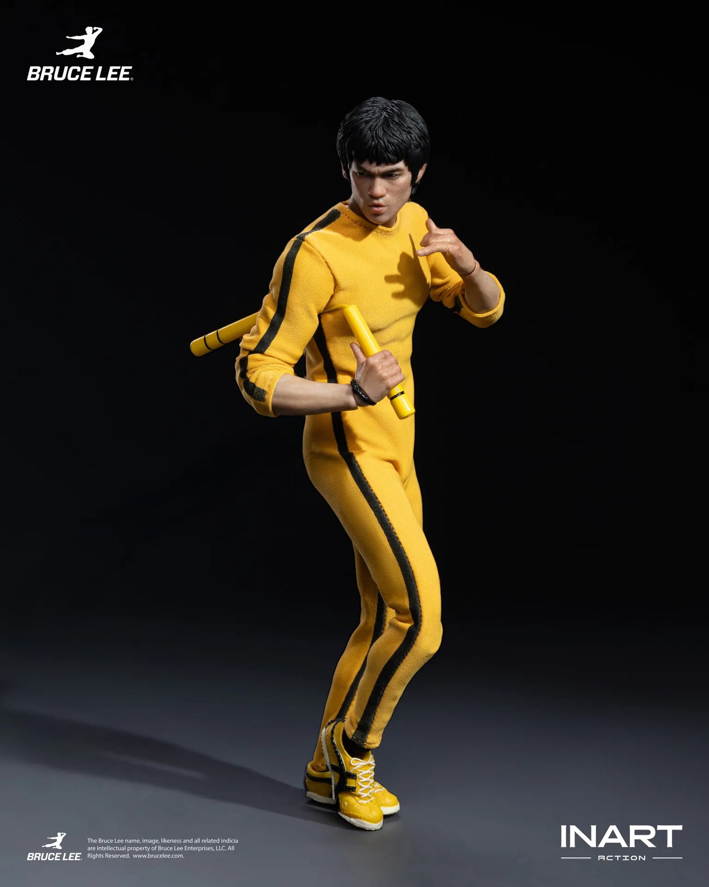 INART - BRUCE LEE BRUCE LEE (YELLOW JUMPSUIT) COLLECTIBLE 1/12 ACTION FIGURE 15.5 cm