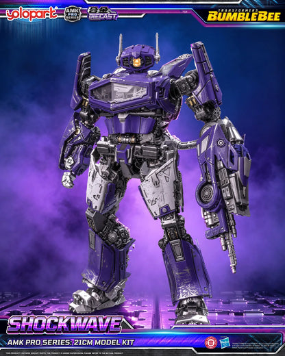 YOLOPARK BUMBLEBEE & SHOCKWAVE - TRANSFORMERS MOVIE AMK PRO MODEL KIT 21 cm