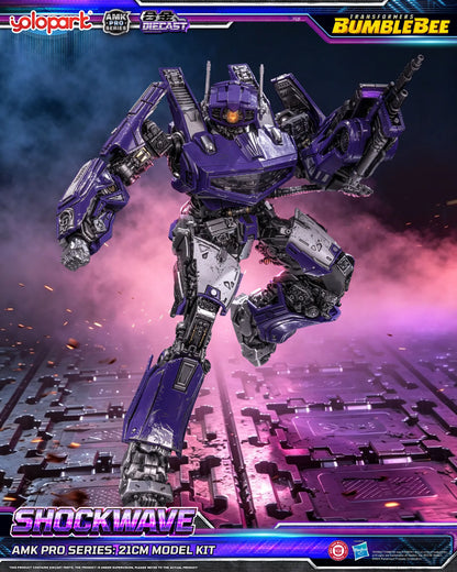 YOLOPARK BUMBLEBEE & SHOCKWAVE - TRANSFORMERS MOVIE AMK PRO MODEL KIT 21 cm