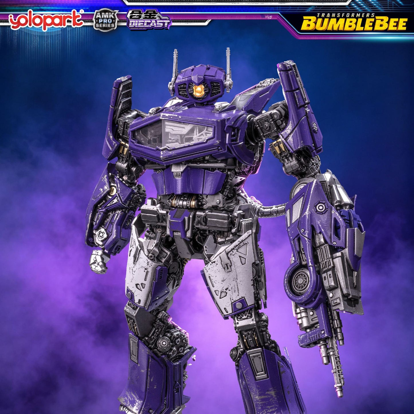 YOLOPARK BUMBLEBEE & SHOCKWAVE - TRANSFORMERS MOVIE AMK PRO MODEL KIT 21 cm