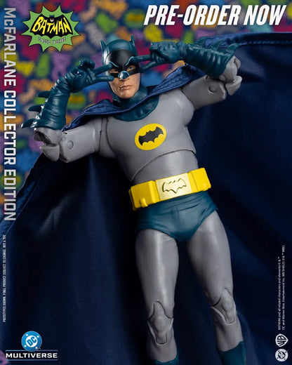 MCFARLANE TOYS 25 BATMAN & ROBIN - DC MCFARLANE COLLECTOR ED 1966 BATMAN 2‑PK ACTION FIGURE 18 cm