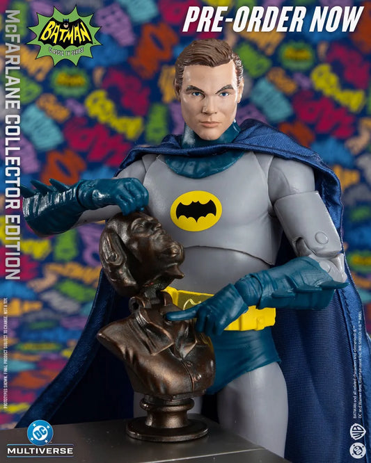 MCFARLANE TOYS 25 BATMAN & ROBIN - DC MCFARLANE COLLECTOR ED 1966 BATMAN 2‑PK ACTION FIGURE 18 cm