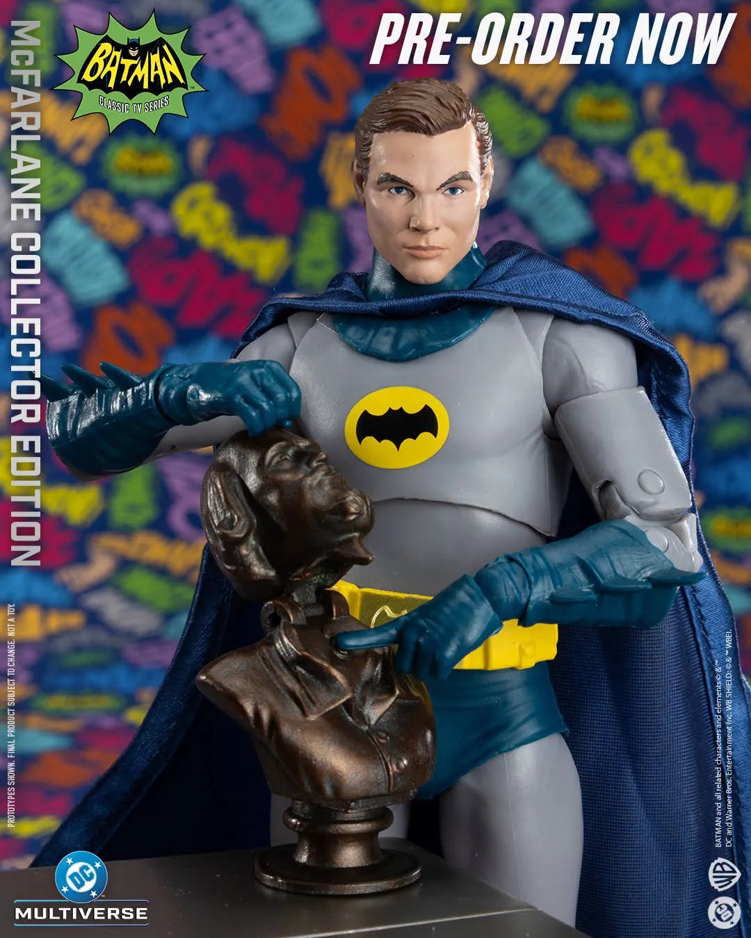 MCFARLANE TOYS 25 BATMAN & ROBIN - DC MCFARLANE COLLECTOR ED 1966 BATMAN 2‑PK ACTION FIGURE 18 cm