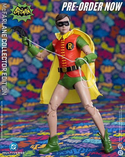 MCFARLANE TOYS 25 BATMAN & ROBIN - DC MCFARLANE COLLECTOR ED 1966 BATMAN 2‑PK ACTION FIGURE 18 cm
