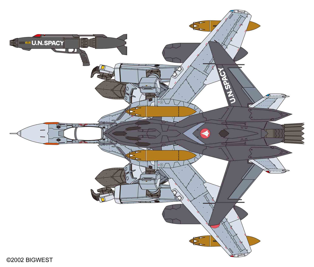 HASEGAWA - MACROSS MACROSS ZERO VF-0A GERWALK GHOST 1/72 MODEL KIT 12 cm