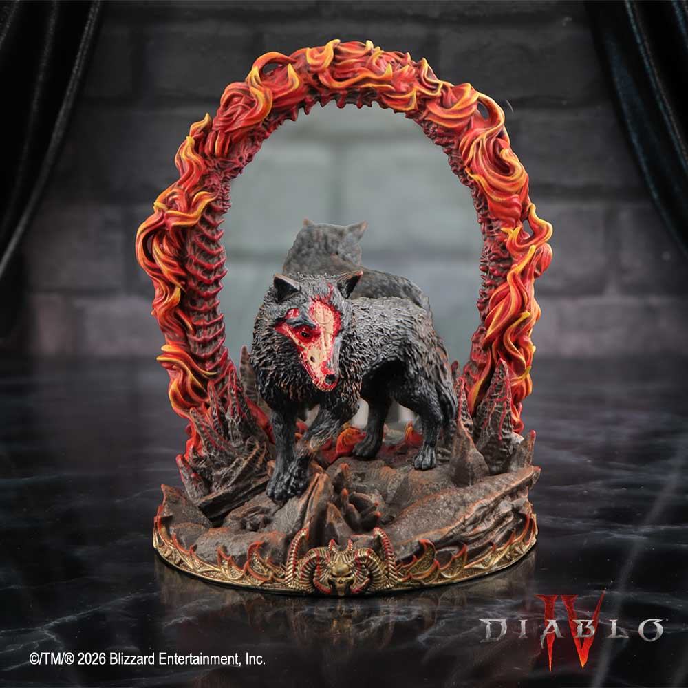 NEMESIS NOW - DIABLO DIABLO 4 MEPHISTO MIRROR STATUA 21.5 cm