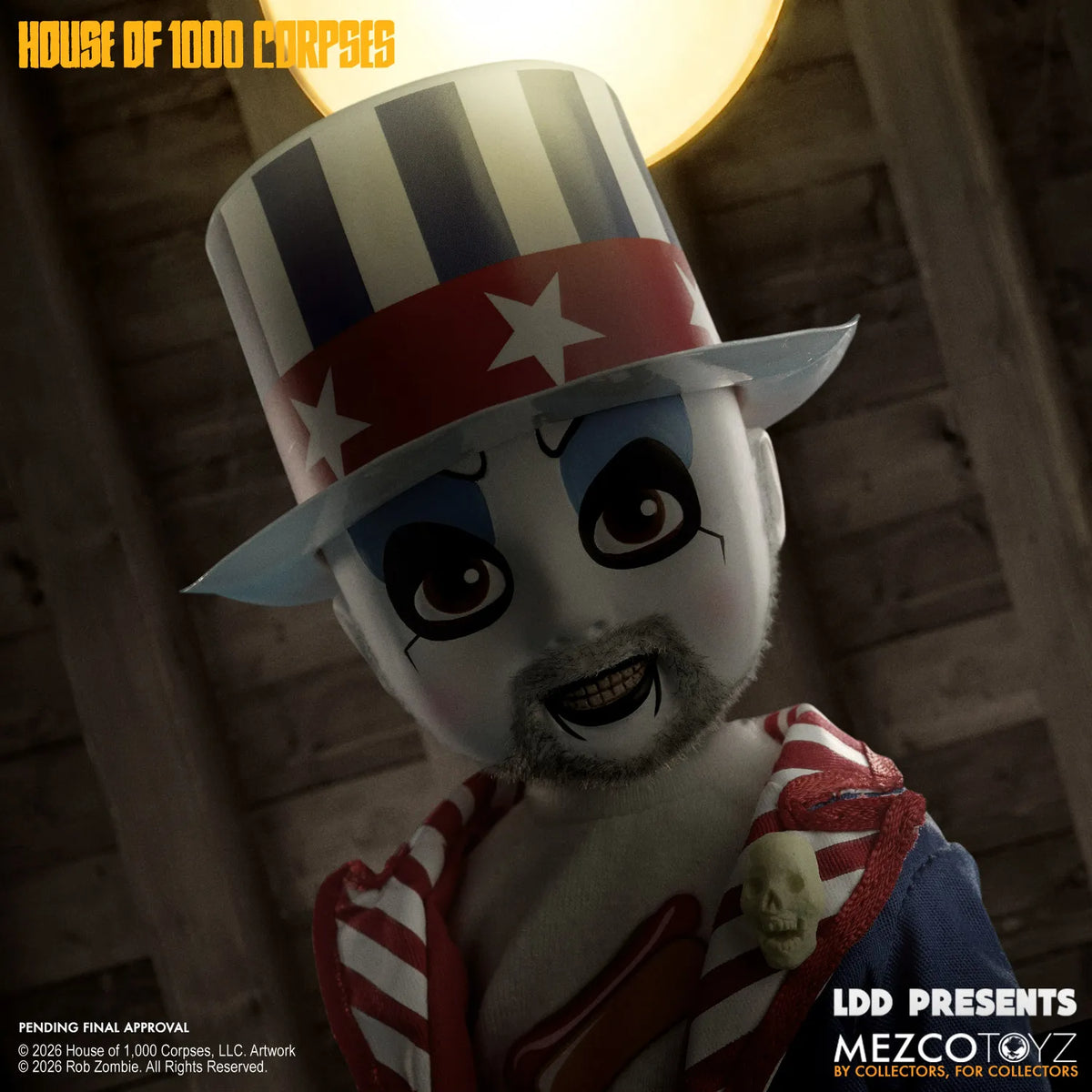 MEZCO TOYS LDD PRESENTS CAPTAIN SPAULDING ACTION FIGURE 25 cm