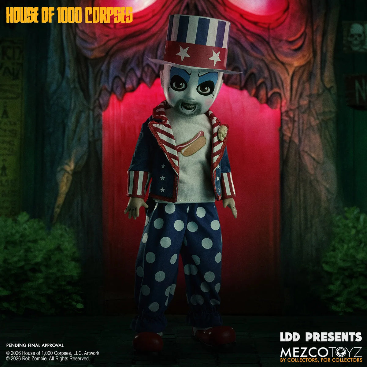 MEZCO TOYS LDD PRESENTS CAPTAIN SPAULDING ACTION FIGURE 25 cm