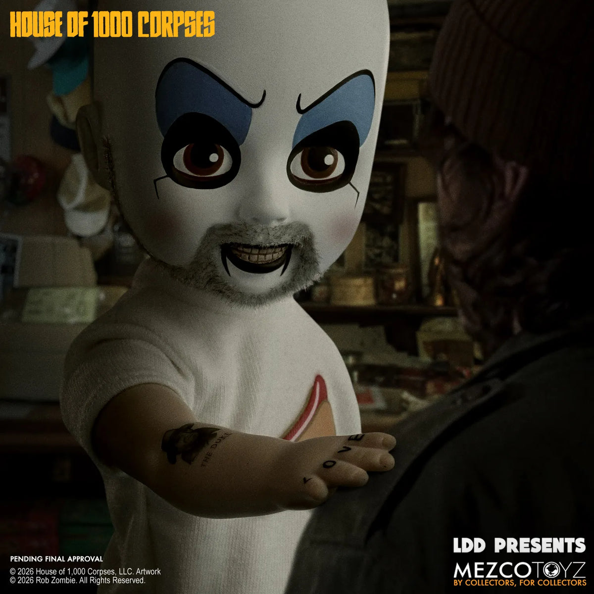 MEZCO TOYS LDD PRESENTS CAPTAIN SPAULDING ACTION FIGURE 25 cm