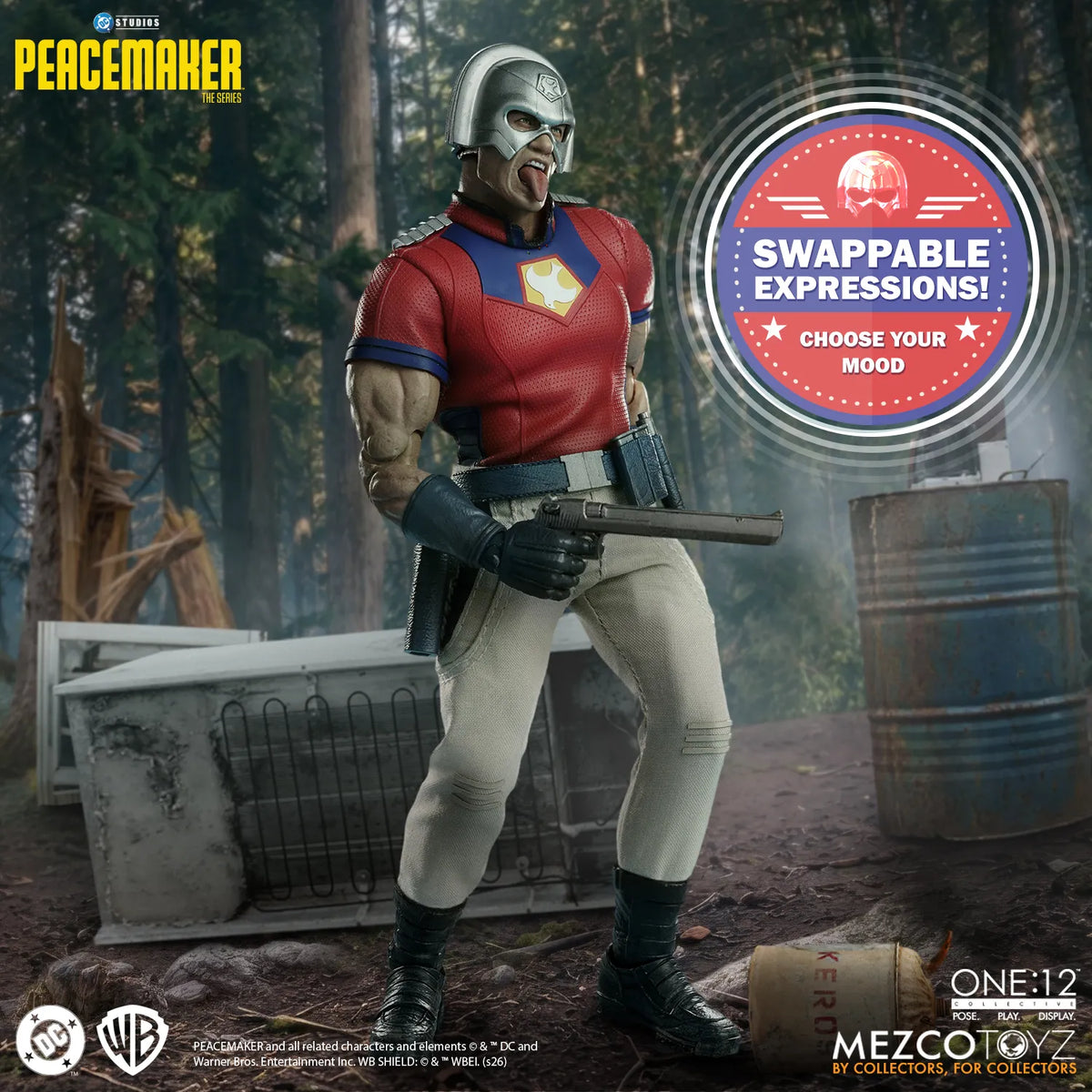 MEZCO TOYS ONE12 COLLECTIVE PEACEMAKER ACTION FIGURE 15 cm