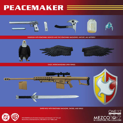 MEZCO TOYS ONE12 COLLECTIVE PEACEMAKER ACTION FIGURE 15 cm