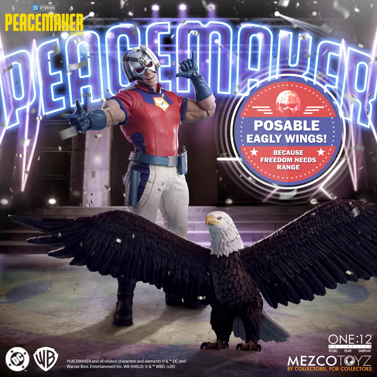MEZCO TOYS ONE12 COLLECTIVE PEACEMAKER ACTION FIGURE 15 cm