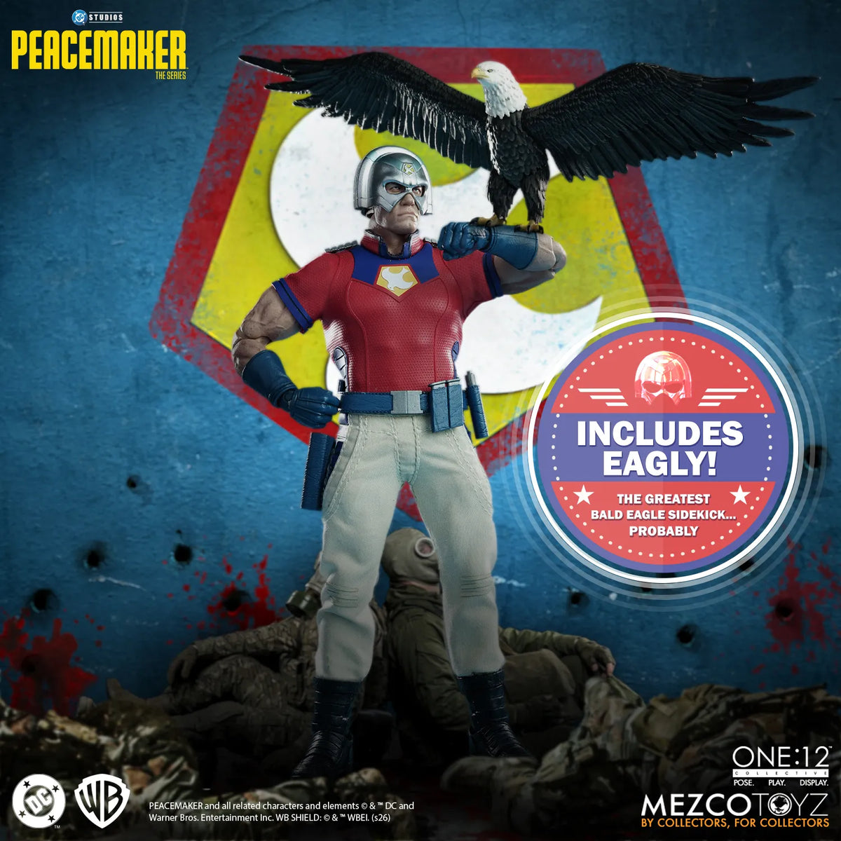 MEZCO TOYS ONE12 COLLECTIVE PEACEMAKER ACTION FIGURE 15 cm