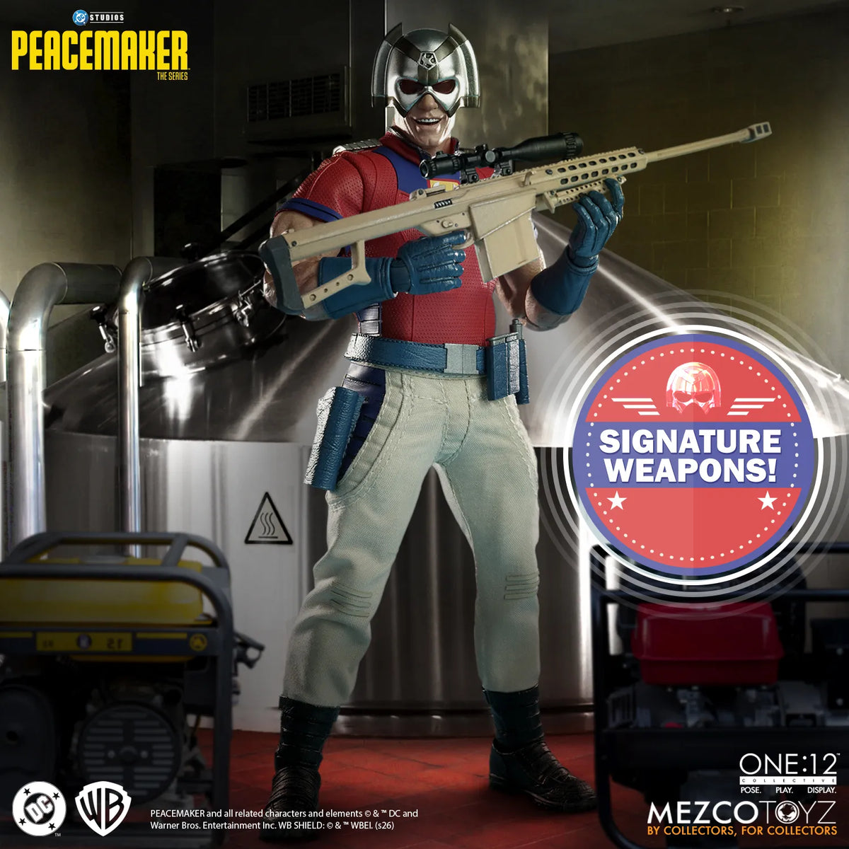 MEZCO TOYS ONE12 COLLECTIVE PEACEMAKER ACTION FIGURE 15 cm