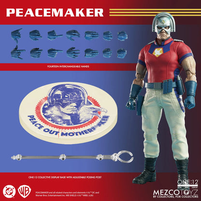 MEZCO TOYS ONE12 COLLECTIVE PEACEMAKER ACTION FIGURE 15 cm