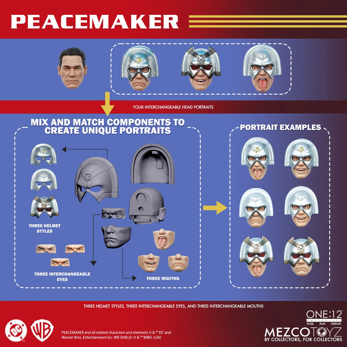 MEZCO TOYS ONE12 COLLECTIVE PEACEMAKER ACTION FIGURE 15 cm