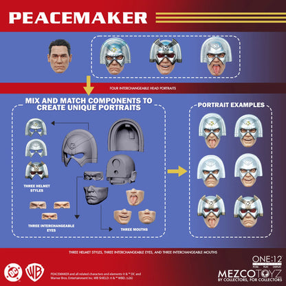 MEZCO TOYS ONE12 COLLECTIVE PEACEMAKER ACTION FIGURE 15 cm