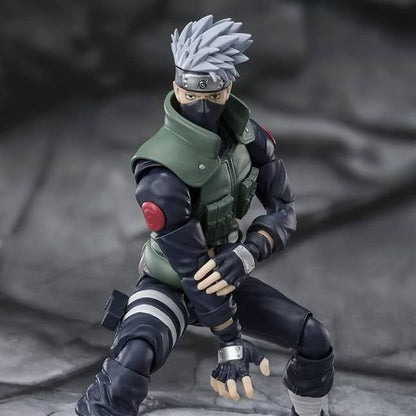 BANDAI KAKASHI - NARUTO S.H.FIGUARTS HATAKE FRAMED SHARINGAN REISSUE ACTION FIGURE 15 cm