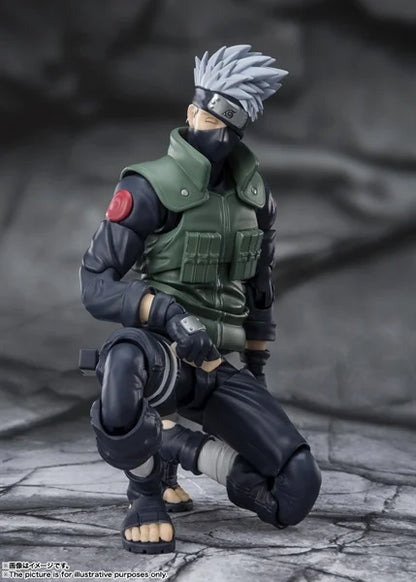 BANDAI KAKASHI - NARUTO S.H.FIGUARTS HATAKE FRAMED SHARINGAN REISSUE ACTION FIGURE 15 cm