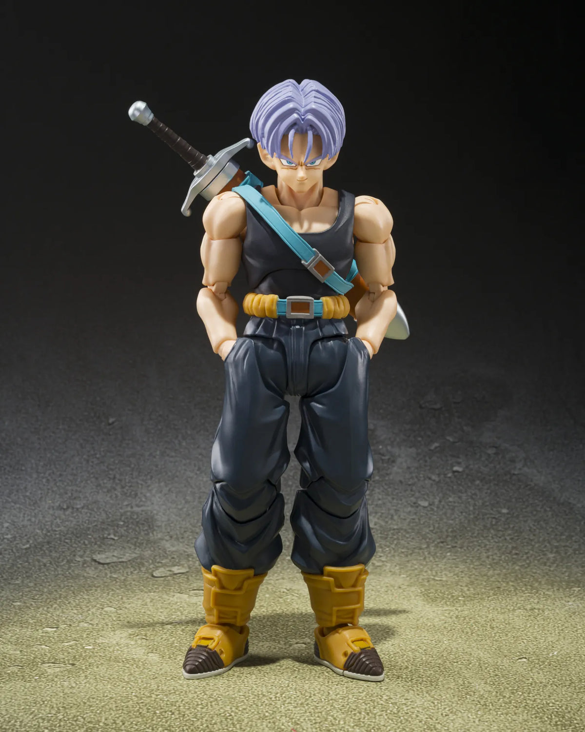 BANDAI - DRAGON BALL Z S.H.FIGUARTS TRUNKS Z-FIGHTERS GROUP BASE VER.B LIMITED EDITION ACTION FIGURE 14 cm LIMITED EDITION