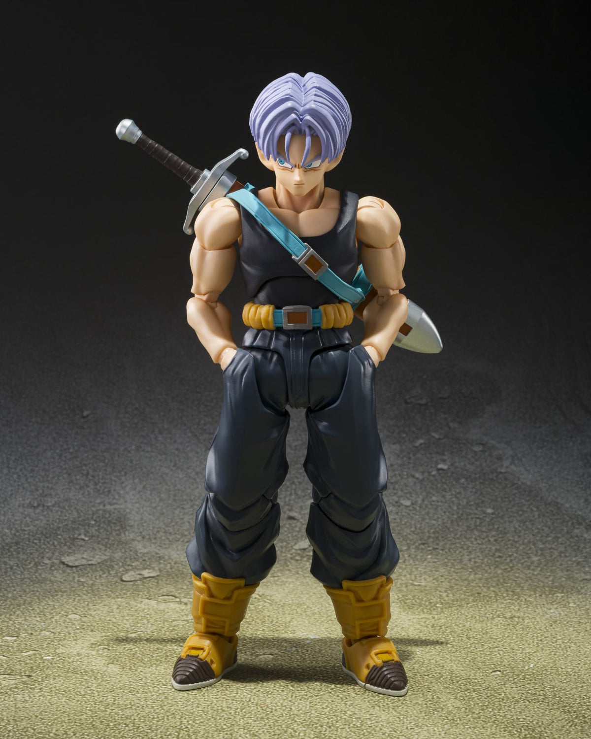 BANDAI - DRAGON BALL Z S.H.FIGUARTS TRUNKS Z-FIGHTERS GROUP BASE VER.B LIMITED EDITION ACTION FIGURE 14 cm LIMITED EDITION