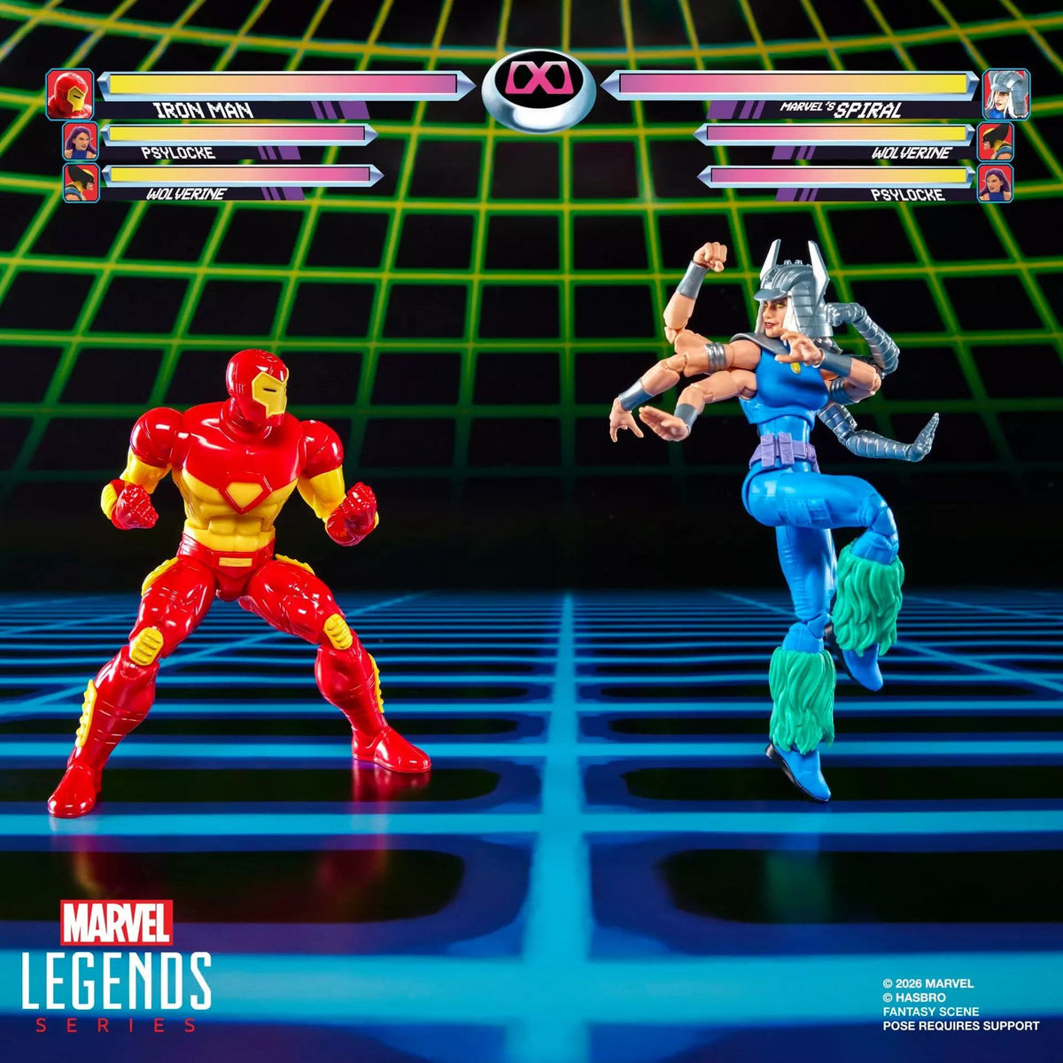 HASBRO IRON MAN - MARVEL LEGENDS MARVEL GAMES SPIRAL S ACTION FIGURE