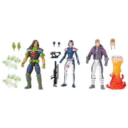 HASBRO - MARVEL LEGENDS X-FORCE DOMINO RICTOR CANNONBALL S ACTION FIGURE