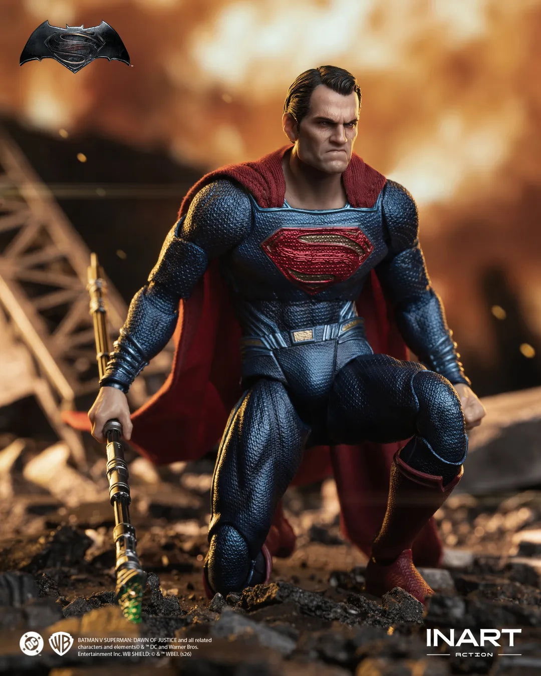 INART - DC COMICS BVS DAWN JUSTICE SUPERMAN 1/12 ACTION FIGURE 16.3 cm