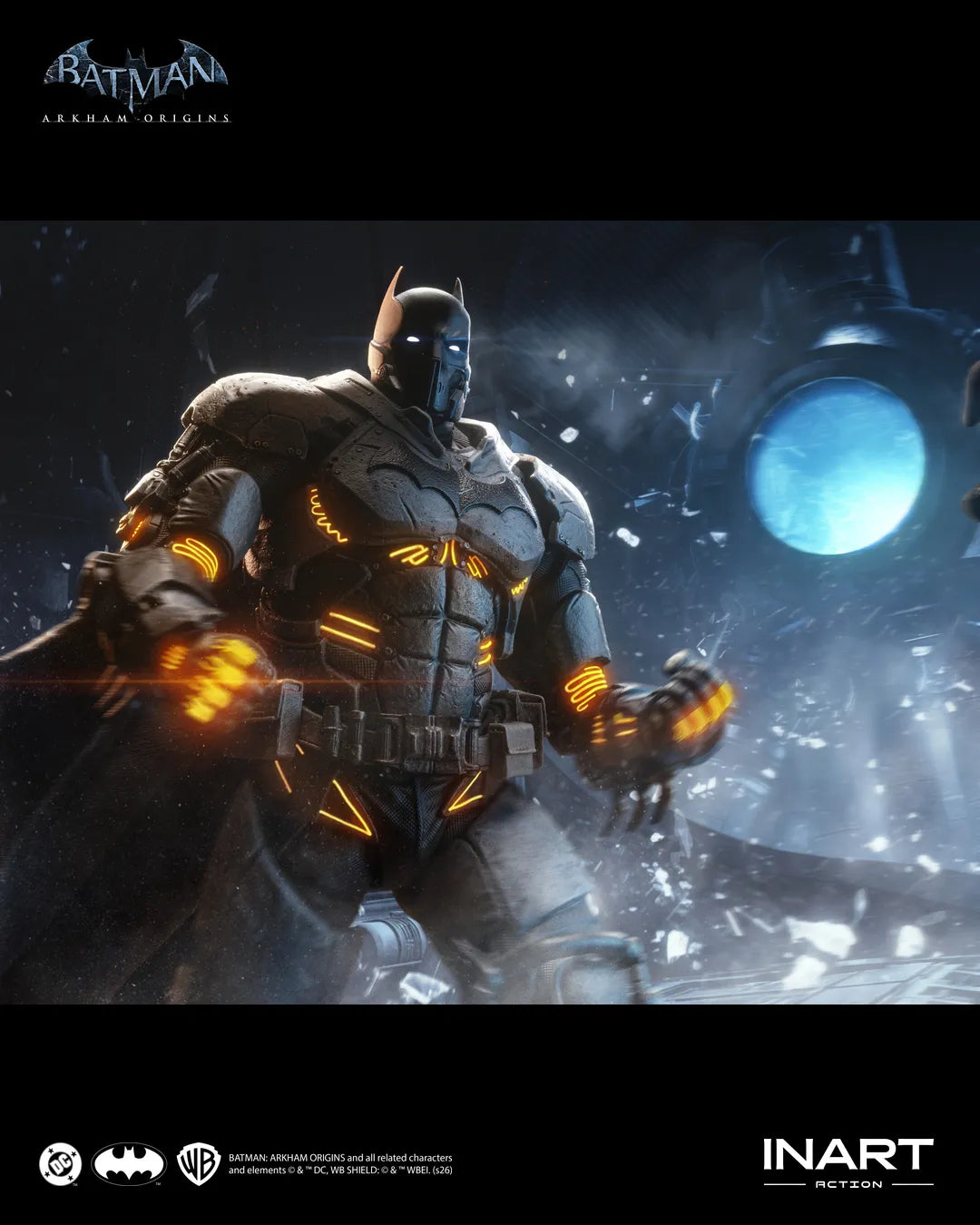 INART - DC COMICS BATMAN ARKHAM ORIGINS BATMAN (XE SUIT) 1/12 ACTION FIGURE 18.4 cm