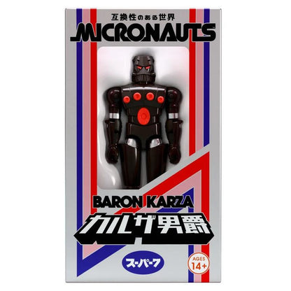 SUPER 7 - DC MICRONAUTS W05 BARON KARZA SC/JAPANESE BOX REACTION+ ACTION FIGURE 10 cm