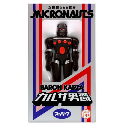 SUPER 7 - DC MICRONAUTS W05 BARON KARZA SC/JAPANESE BOX REACTION+ ACTION FIGURE 10 cm