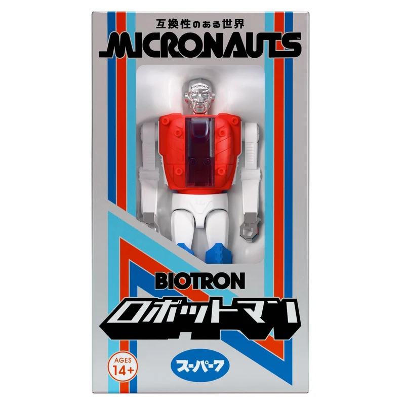SUPER 7 - DC MICRONAUTS W05 BIOTRON SC/JAPANESE BOX REACTION+ ACTION FIGURE 10 cm