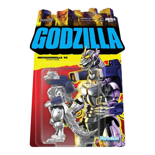 SUPER 7 - GODZILLA TOHO REACTION W10 MECHAGODZILLA 2002 ACTION FIGURE 10 cm