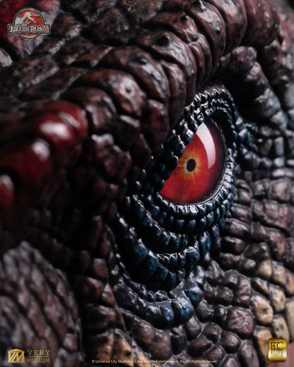ELITE CREATURE COLLECTIBLES - JURASSIC PARK JURASSIC PARK 3 MALE ALPHA VELOCIRAPTOR BLOOD KNIGHT BUST BUSTO 83 cm