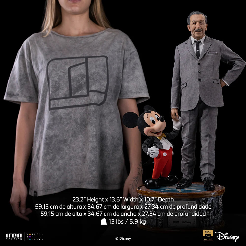 IRON STUDIOS - DISNEY DISNEY CLASSICS WALT DISNEY MICKEY MOUSE 1/4 STATUA 59 cm
