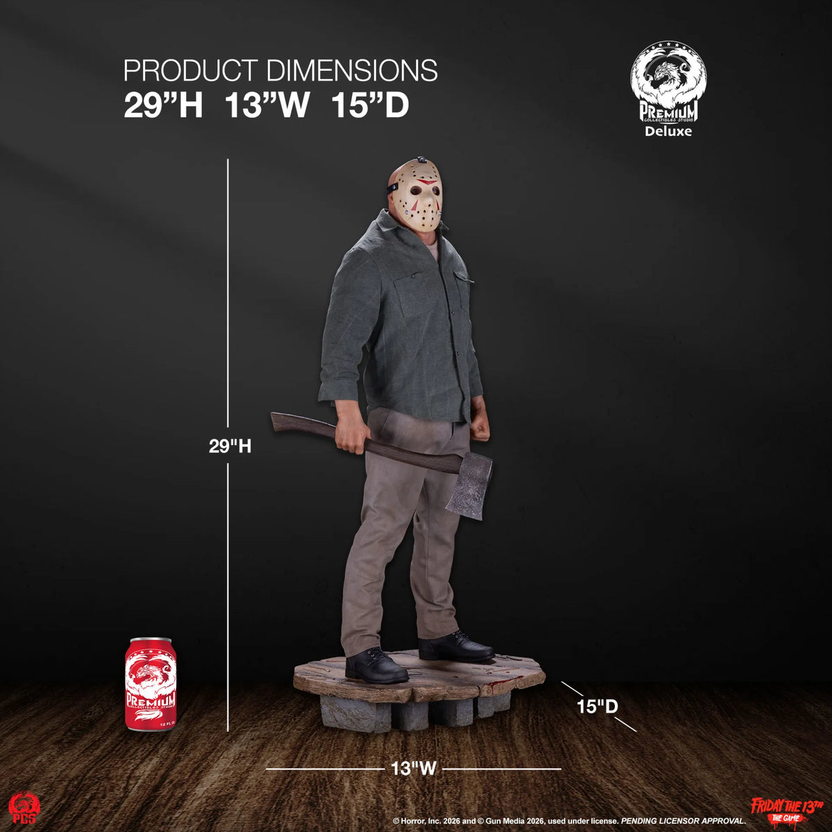 PCS FRIDAY 13TH GAME JASON PART 3 1:3 SCALE DELUXE STATUA 72.5 cm