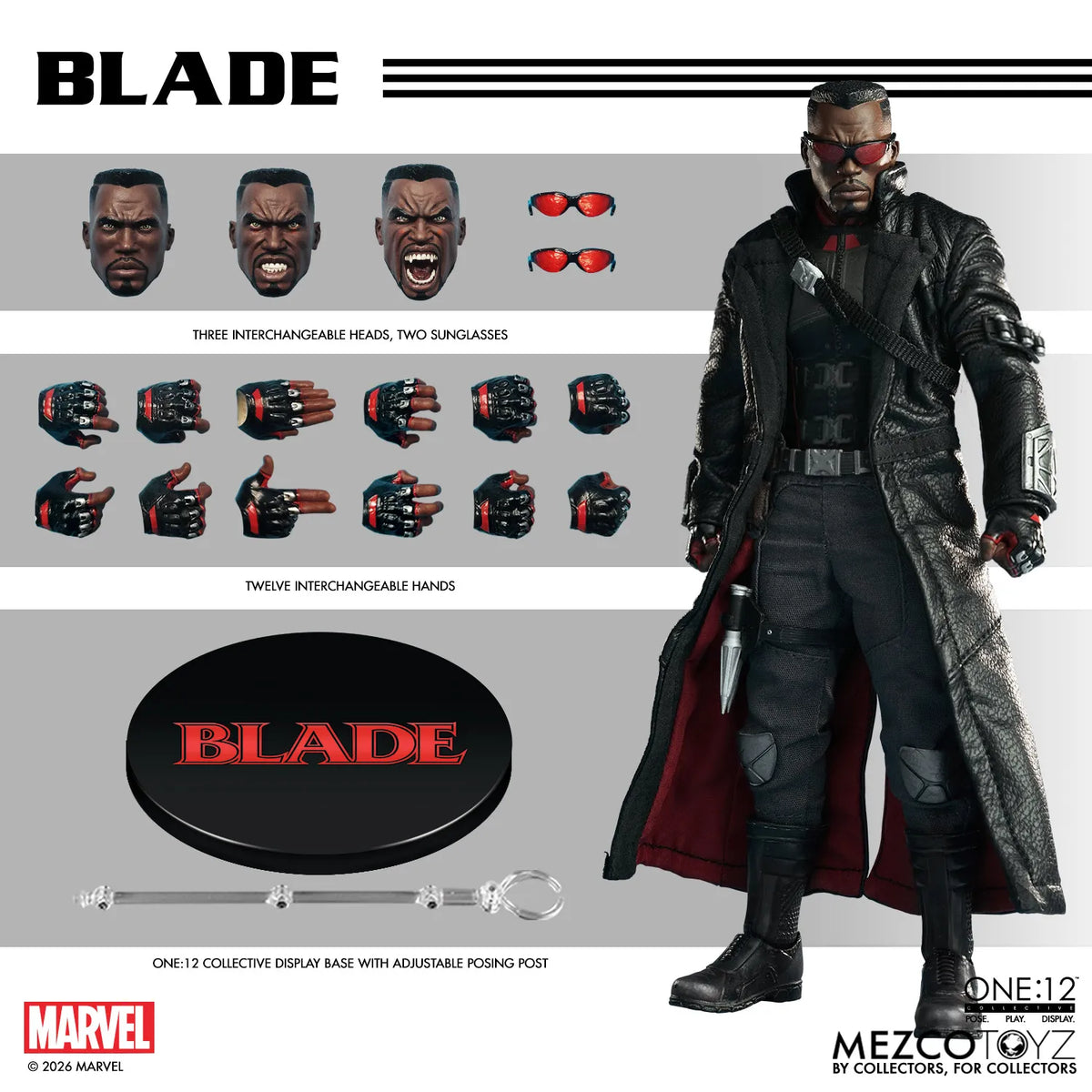 MEZCO TOYS ONE 12 COLLECTIVE BLADE ACTION FIGURE 16 cm